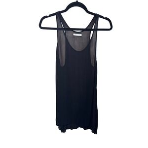 Isabel Marant Etoile Womens Tank Top 40 Black Sheer Viscose Racerback READ